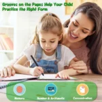كراسات تحسين الخط الإنجليزي المحفورة (4 كراسات + قلم) – صورة 6